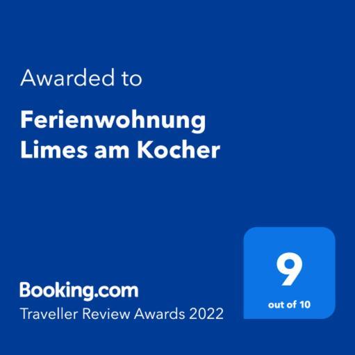 Ferienwohnung Limes Am Kocher Huttlingen Екстер'єр фото
